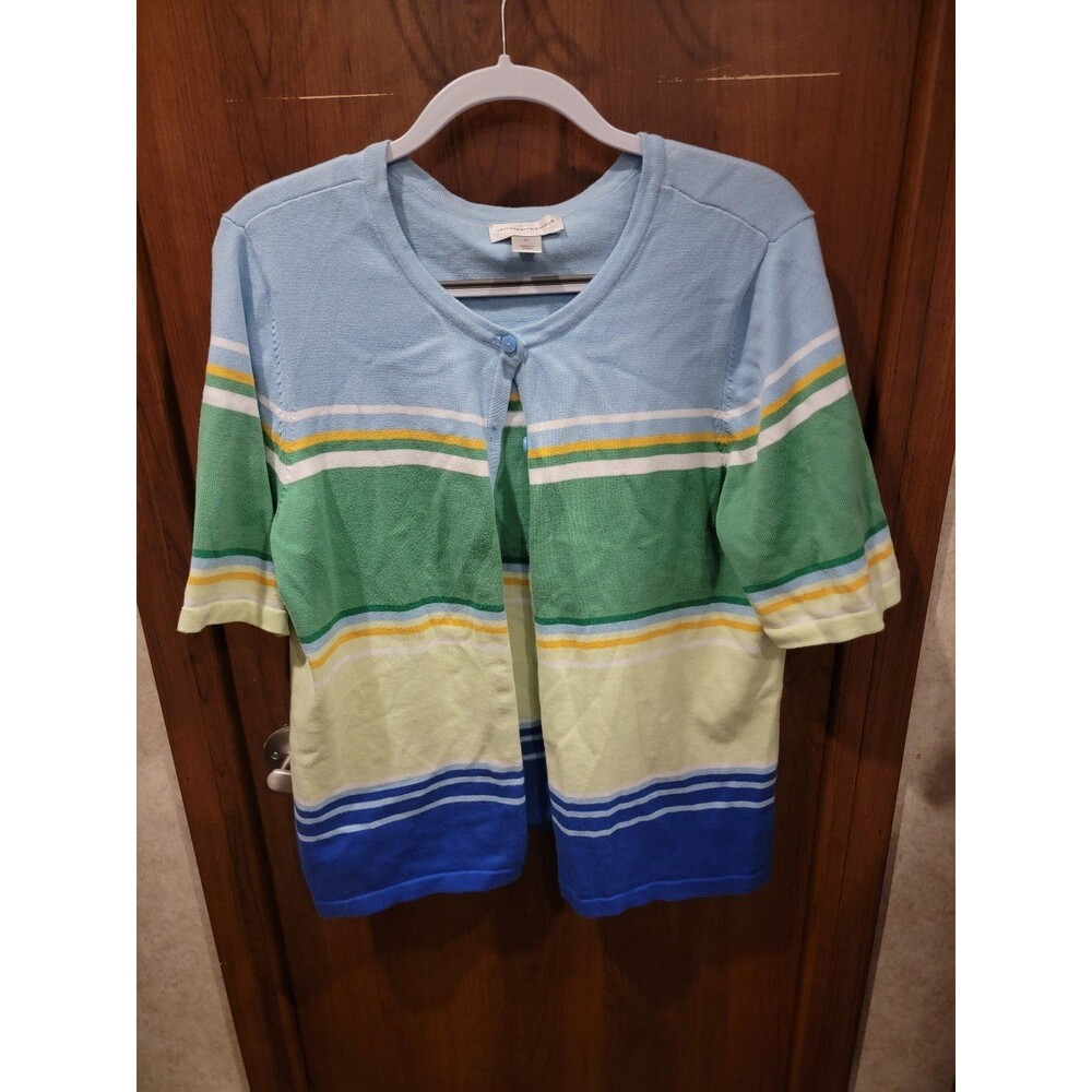 Christopher & Banks Short Sleeve Cardigan Sz XL